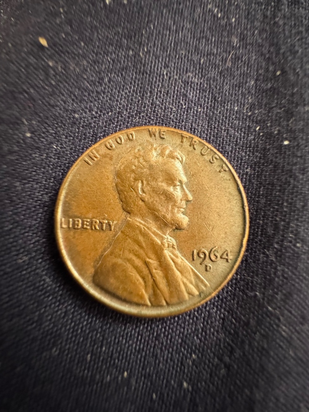 1964-D Penny (brown)